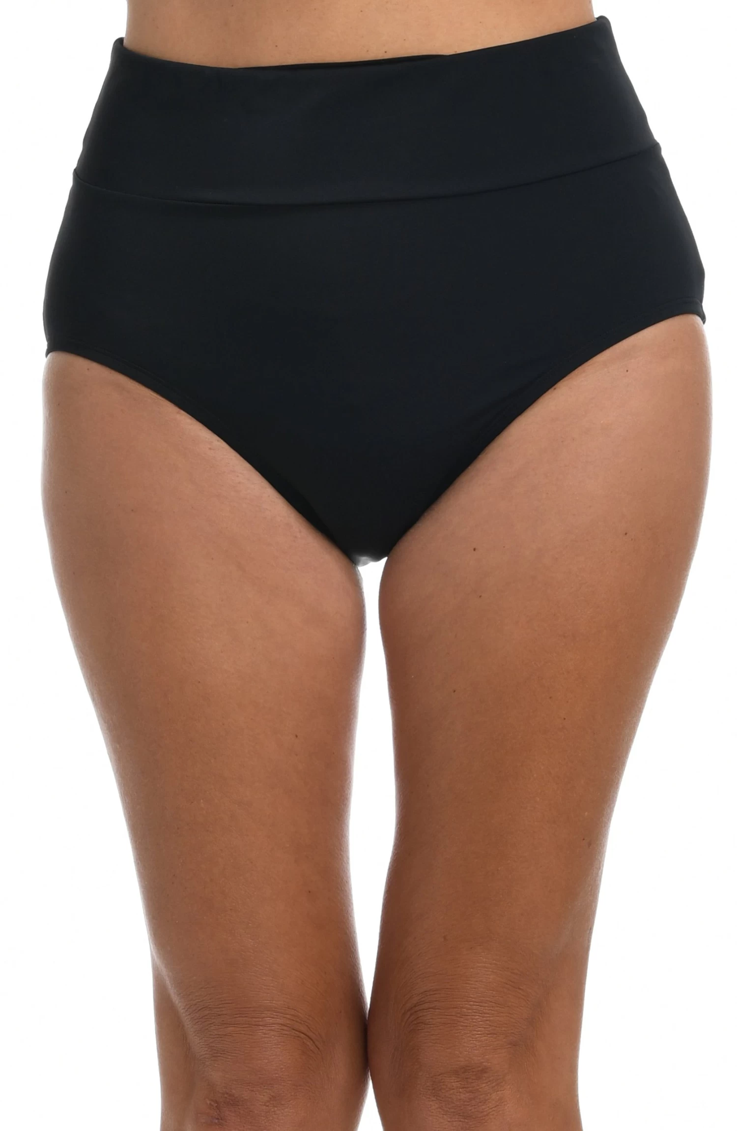 Solid Wide Band Full Pant Bikini Bottom 1 Solid Wide Band Full Pant Bikini Bottom