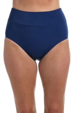 Solid Wide Band Full Pant Bikini Bottom 16 Solid Wide Band Full Pant Bikini Bottom -Best Swimwear Shop MM1PJ95NVY F1