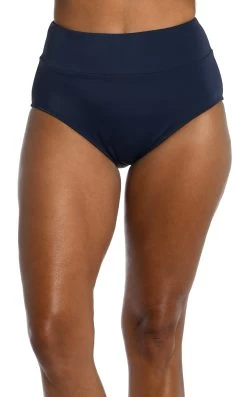 Solid Wide Band Full Pant Bikini Bottom 18 Solid Wide Band Full Pant Bikini Bottom -Best Swimwear Shop MM1PJ95 IND F 1