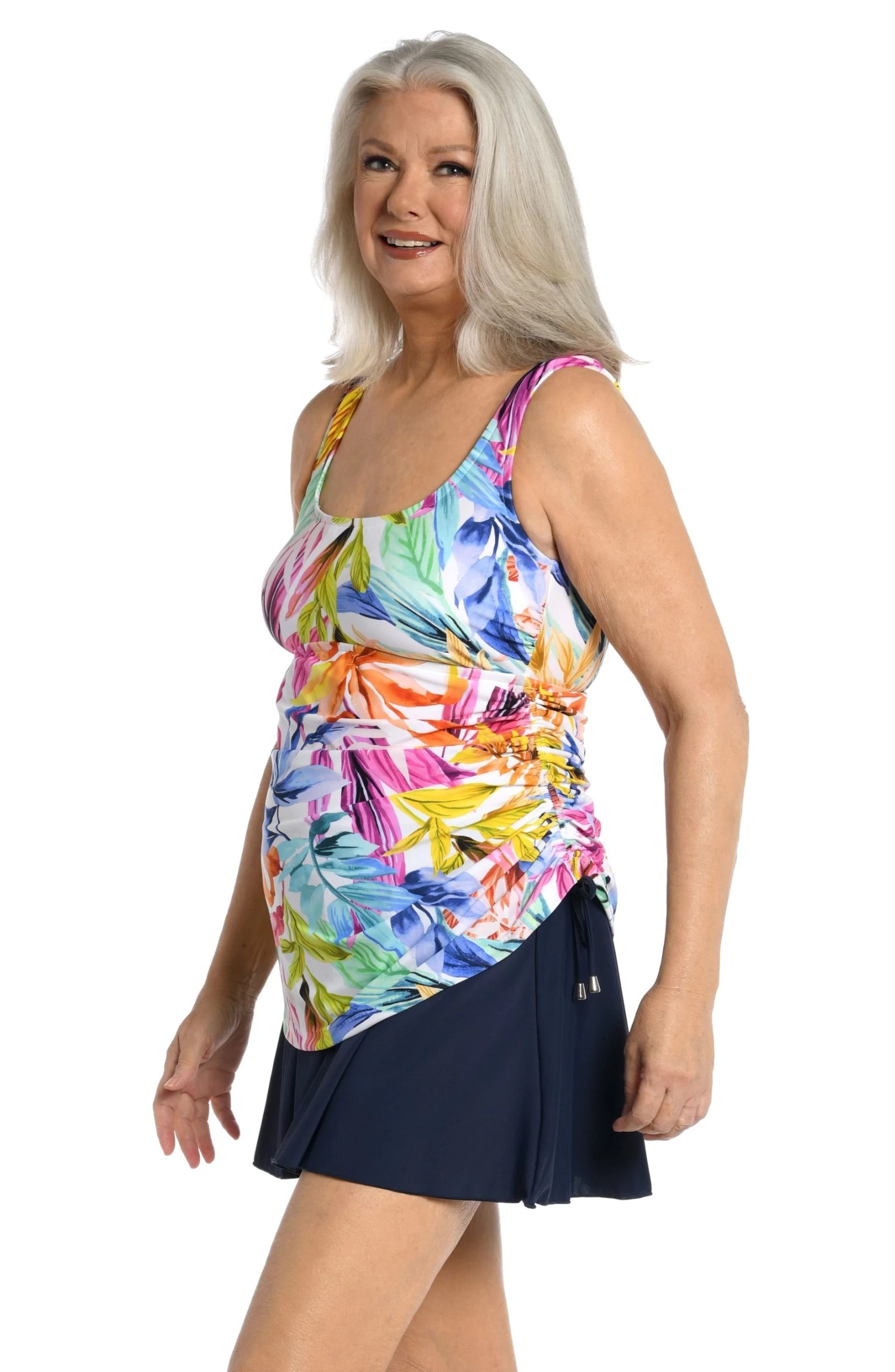 Conga Vines Adjustable Tank Swim Dress One Piece 3 Conga Vines Adjustable Tank Swim Dress One Piece - Image 3