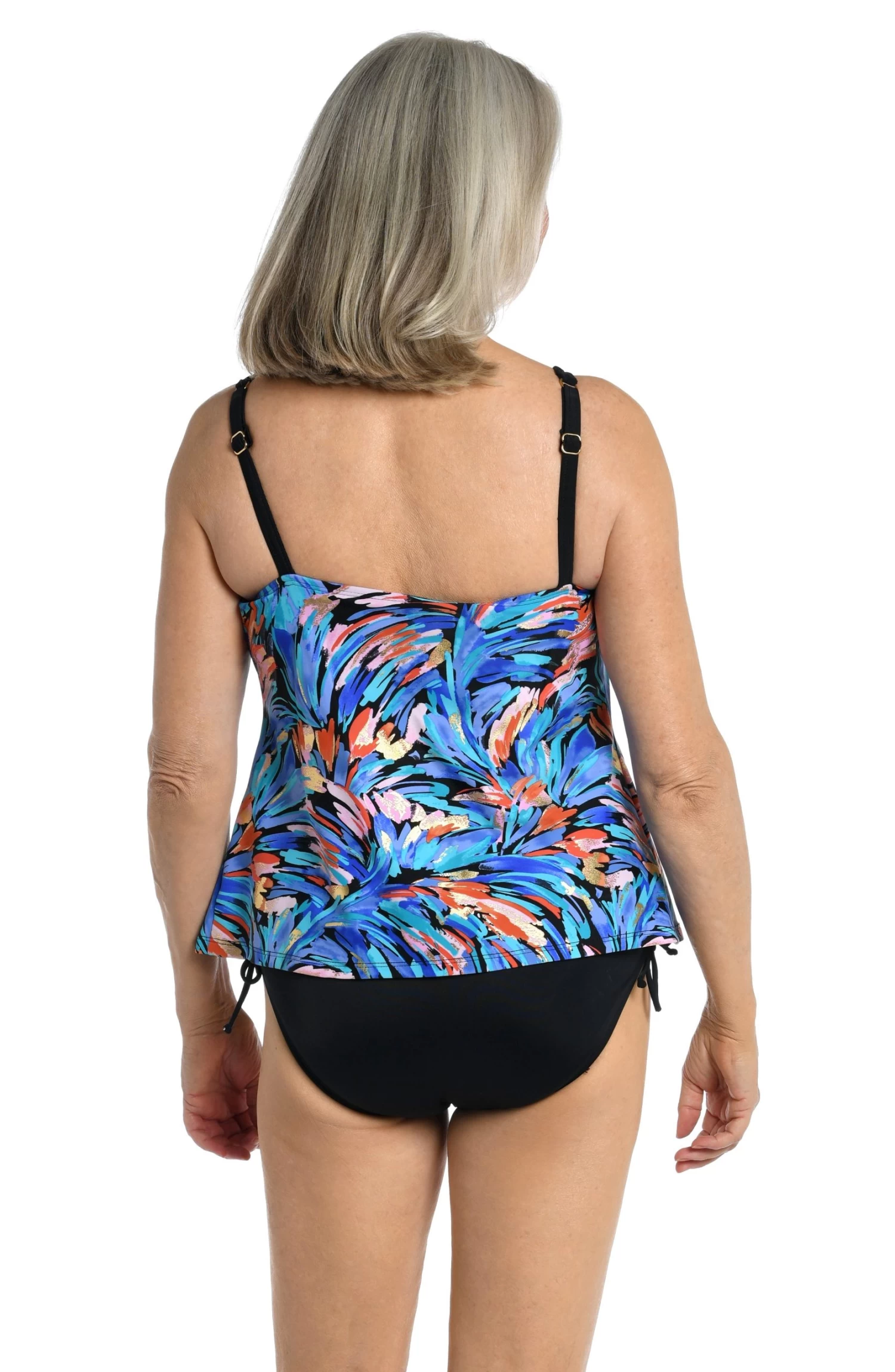 Feathers & Flair High Neck Underwire Tankini Top - FINAL SALE 2 Feathers & Flair High Neck Underwire Tankini Top - FINAL SALE - Image 2
