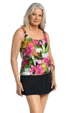 Exotic Jungle Faux Skirtini One Piece - FINAL SALE