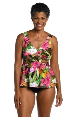 Exotic Jungle Empire Underwire Tankini Top - FINAL SALE