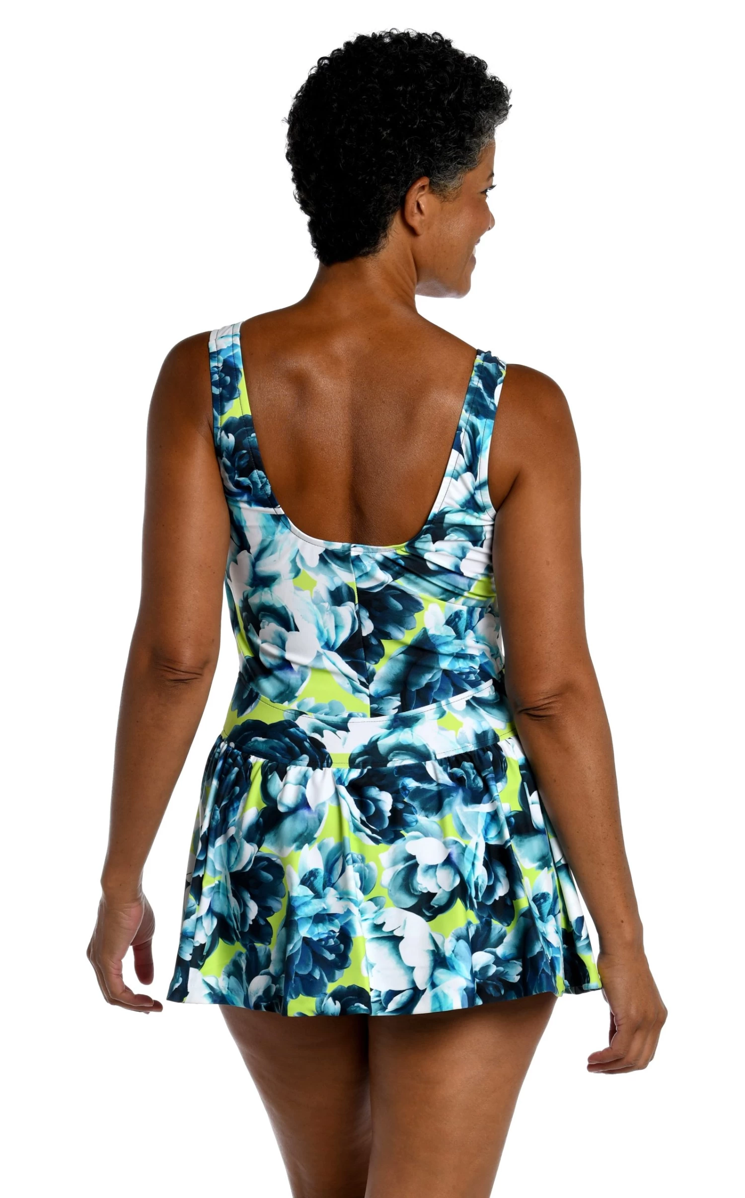 Electric Rose Empire Swim Dress One Piece - FINAL SALE 2 Electric Rose Empire Swim Dress One Piece - FINAL SALE - Image 2