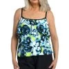 Electric Rose Triple Tiered Tankini Top - FINAL SALE