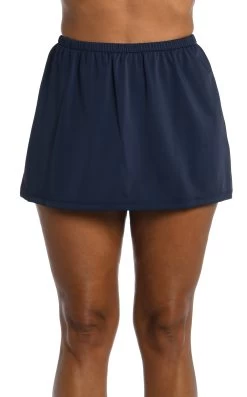 Solid Skirted Pant Bottom 18 Solid Skirted Pant Bottom -Best Swimwear Shop MM6NK52 IND F 1