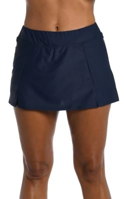 Solid Wide Band Skort Bottom 20 Solid Wide Band Skort Bottom -Best Swimwear Shop MM6NK56 IND F 1