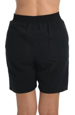 Solid Woven Long Boardshort Bottom 5 Solid Woven Long Boardshort Bottom -Best Swimwear Shop MM9L606BLK B1