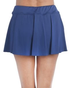 24th & Ocean Solid Petal Skort Swim Bottom -Best Swimwear Shop TF1G646 NVY B Large 3c7c1f74 7cc8 4b01 978f 97dcb18986b6