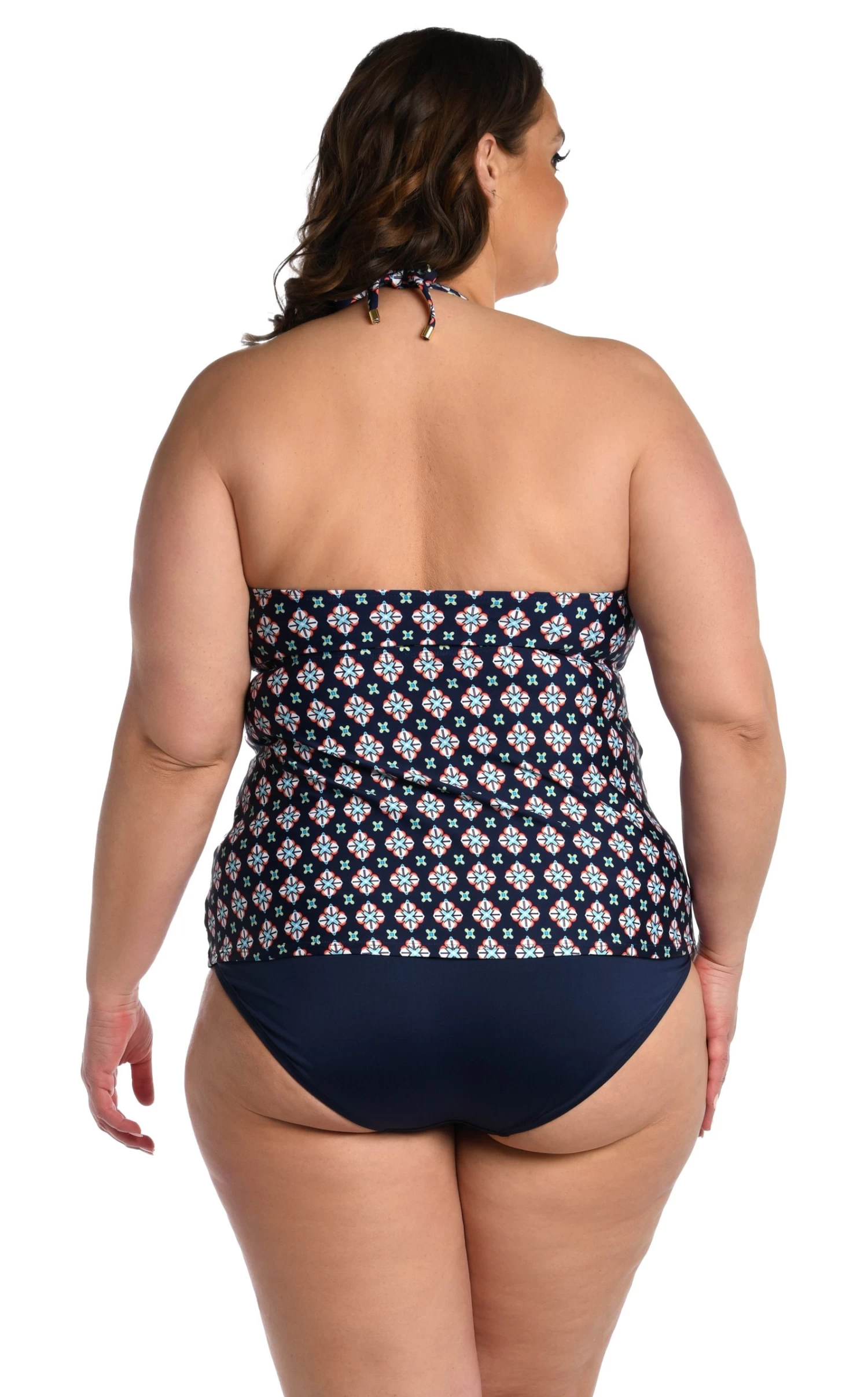 24th & Ocean Alexandria Tile High Neck Keyhole Halter Tankini Top 4 24th & Ocean Alexandria Tile High Neck Keyhole Halter Tankini Top - Image 4