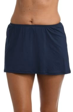 24th & Ocean Solid Skirted Hipster Bottom -Best Swimwear Shop TF9G692 MID F