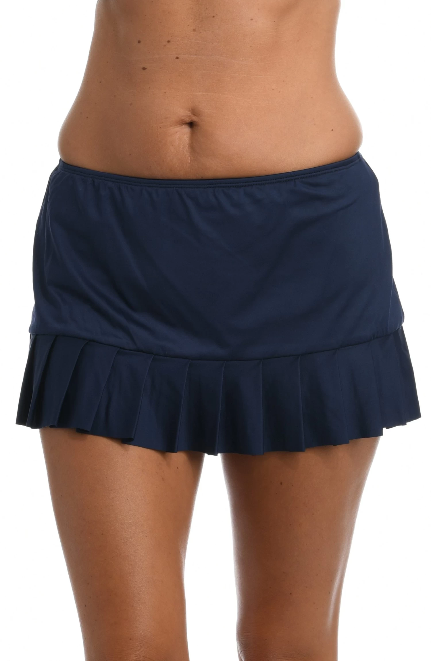 24th & Ocean Solid Mid Waist Skirted Swim Bottom 7 24th & Ocean Solid Mid Waist Skirted Swim Bottom - Image 7