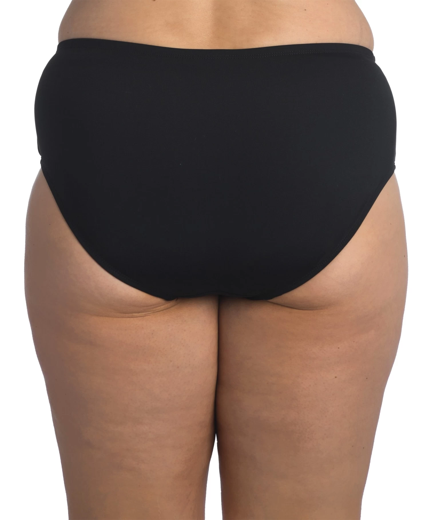 24th & Ocean Solid Mid Waist Hipster Bikini Bottom (Plus Size) 2 24th & Ocean Solid Mid Waist Hipster Bikini Bottom (Plus Size) - Image 2